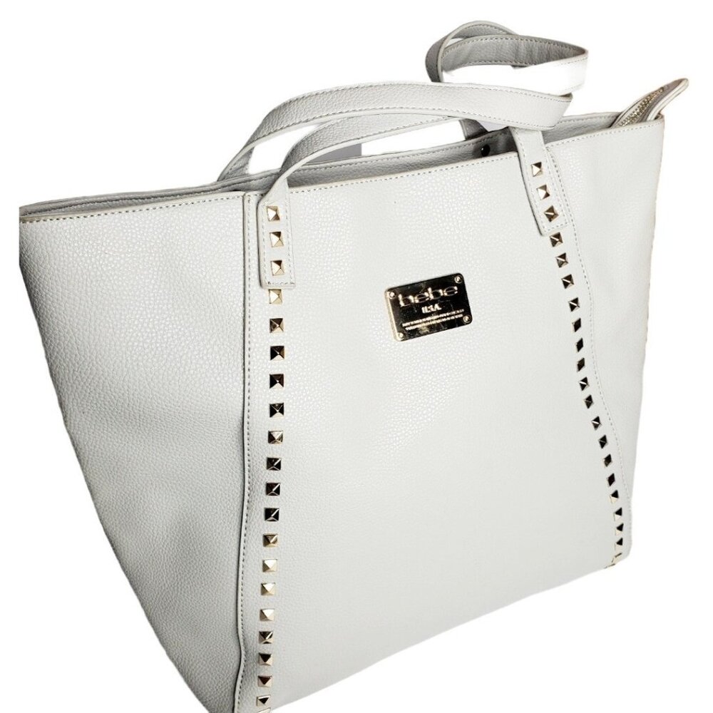 Bebe New Gray Tote bag women Large Shoulder Bag Handbag Purse Retail $109